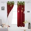 Christmas Lantern Ball Pine Branches Ribbons Snowflakes Blackout Curtains For Living Room Bedroom Window Treatment Blinds Drapes
