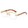 New Sunglasses Trendy Double Beam Trimmed Sunglasses Square Glasses