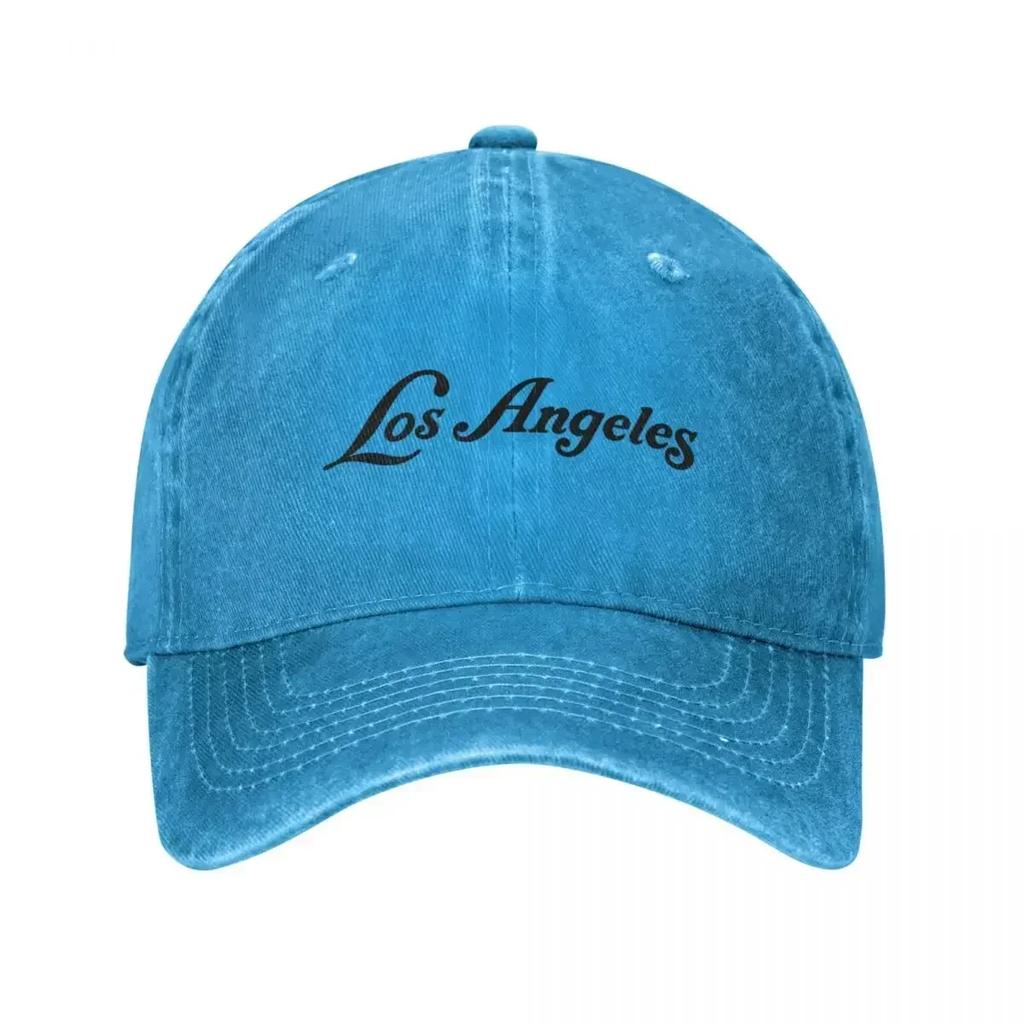Los Angeles Unisex Style Baseball Cap Just Lucky Distressed Denim Caps Hat Vintage Outdoor Workouts Sun Cap