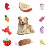Food Dog Simulation Sound Plush Toy Pet Accessories Teeth Grinding Play Gift