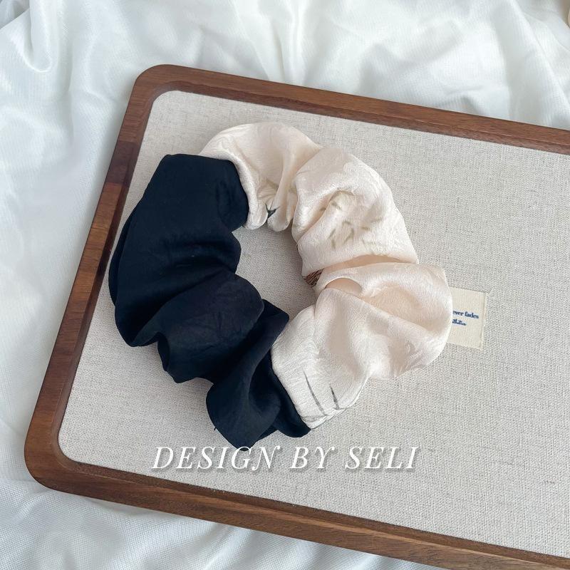 Scrunchie Multi Styles Floral Plaid Soft Fabric Minimalist Versatile Women Hair Tie Hair Accessories