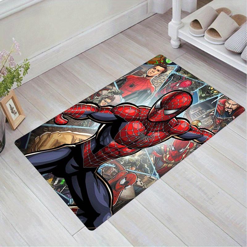

1pc Spider-Man Pattern Area Rug Soft Flannel Floor Mat for Living Room,Office,Bedroom and Carpet,Sofa Coffee Table Floor Mat 60cm by 90cm