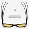 New Square-Frame High Definition Night Vision Glasses Stylish and Versatile Anti-Glare Eyewear Classic Driving Shades Unisex