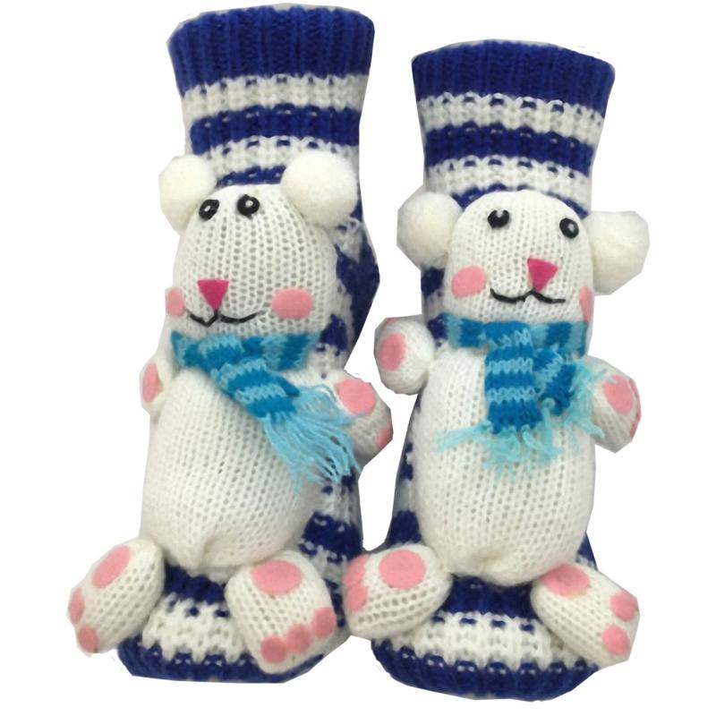3D Strick Tier Socken, Plüschtiere Kuschel Socken, Lustige Neuheiten Winter Warm Handgehäkelte Socken Weihnachtsgeschenke für Frauen