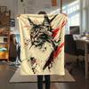 Vintage Art Cats  Print Flannel Blanket, High quality Comfortable for All Seasons, Home Decor, Warmth and Comfort