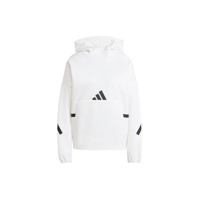 ZNE. Moletom Esportivo Casual FW24 com Padrão de Logotipo da Marca Moletons Femininos Branco JI7553