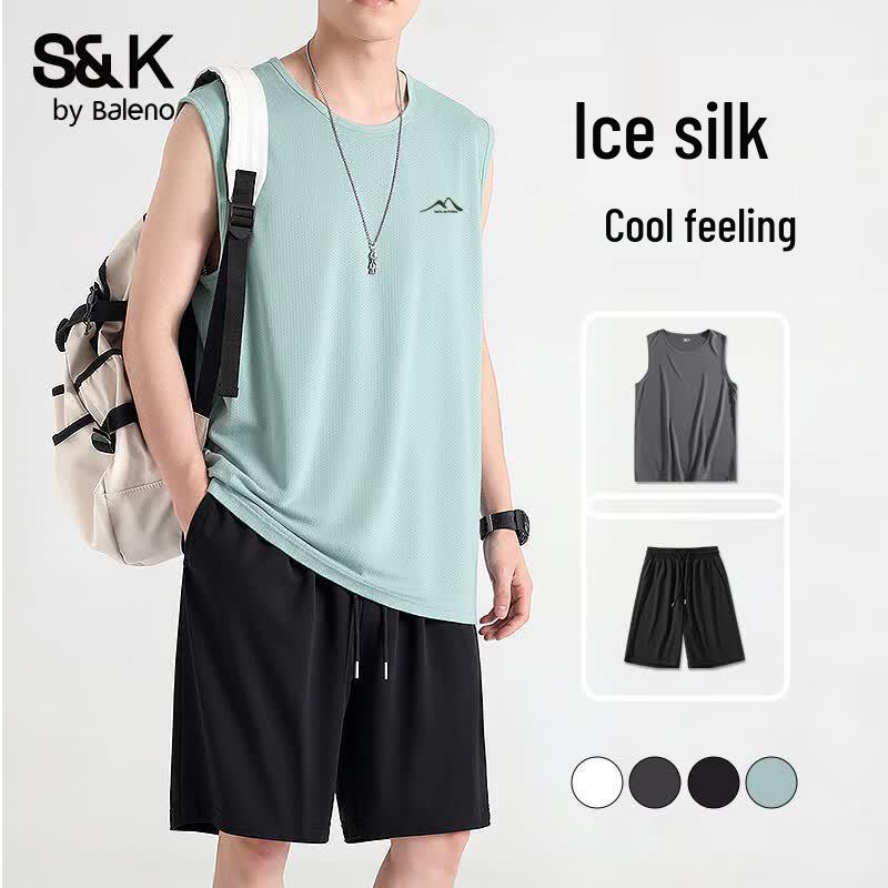 Baleno Men s S&K Ice Silk Quick-Dry Sports Set 3XL