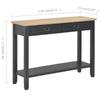 Console Table Black 110 x 35 x 80 cm Wood