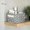 Nursery Toy Bin Cotton And Linen Storage with Handles, Foldable Waterproof Desktop Bins Organizer, Space Saving Basket for Makeup Book Baby