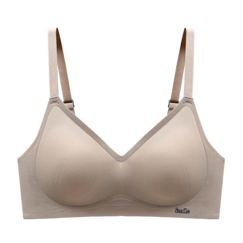 B78 Original Soft Support Seamless Jelly Strips Wire-free Anti-Sagging Latex Bra for Small Busts