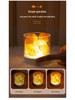 Nordic Himalayan Salt Lamp: USB-Powered Warm Bedside Night Light and Romantic Gift