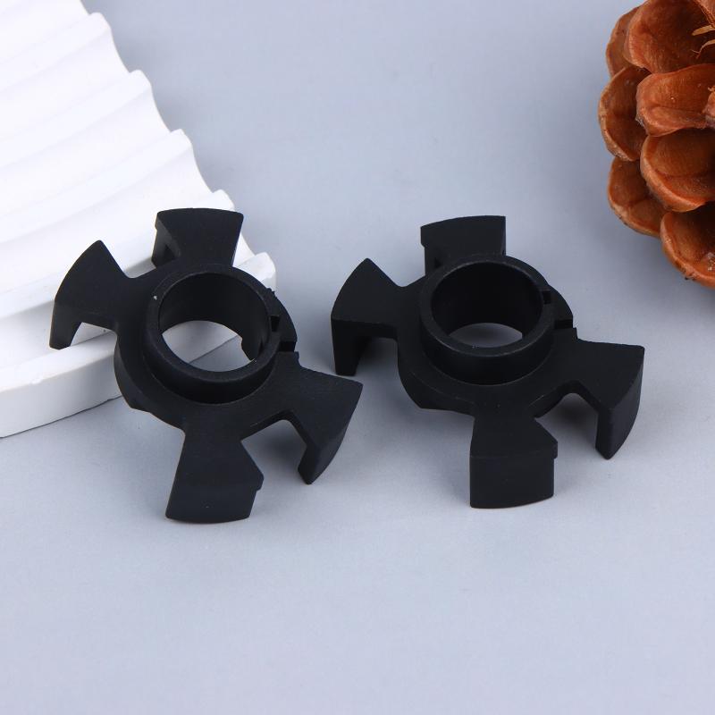 1Pair H1 Led Headlight Bulbs Adapter Base Holder Socket Retainer Clip For High Beams Base Retainer Black Abs