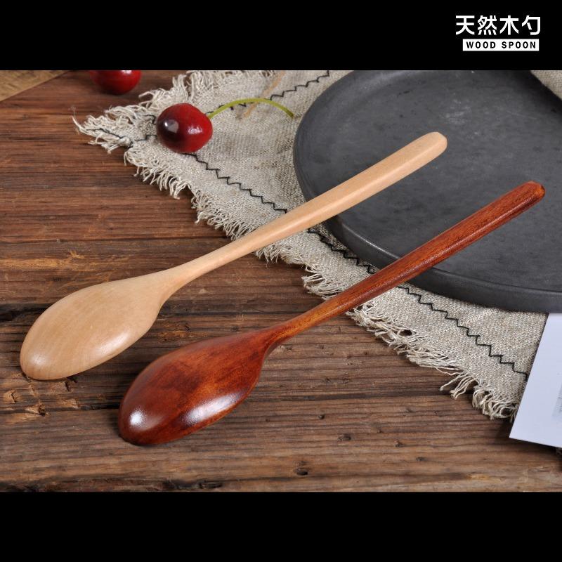 1pc Wooden Spoon Tableware Kitchen Cooking Utensil Tools Soup Tea Spoon Catering Cooking Tool Coffee Soup Teaspoon Honey Spoon