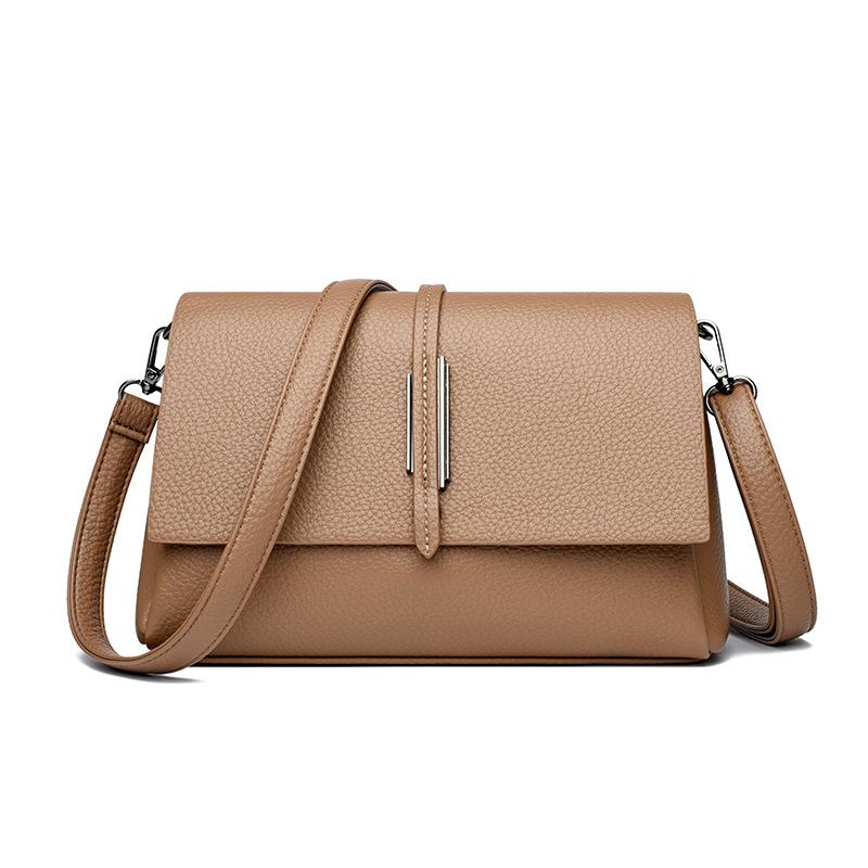 Bolsa Transversal, Bolsa para Meia-Idade e Idosos, Bolsa Quadrada Pequena Estilosa e Simples, Bolsa Casual de Ombro Único