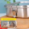 ZISIZ 304 Stainless Steel Square Bento Box