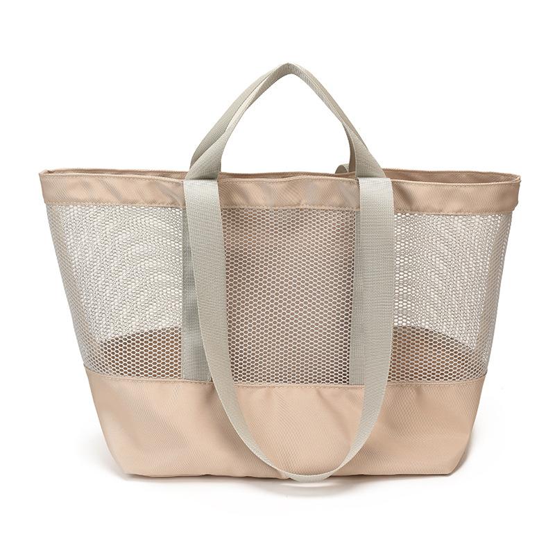 Holiday Mesh Bag - Color-matched Single-shoulder Handbag for Shopping and Storage