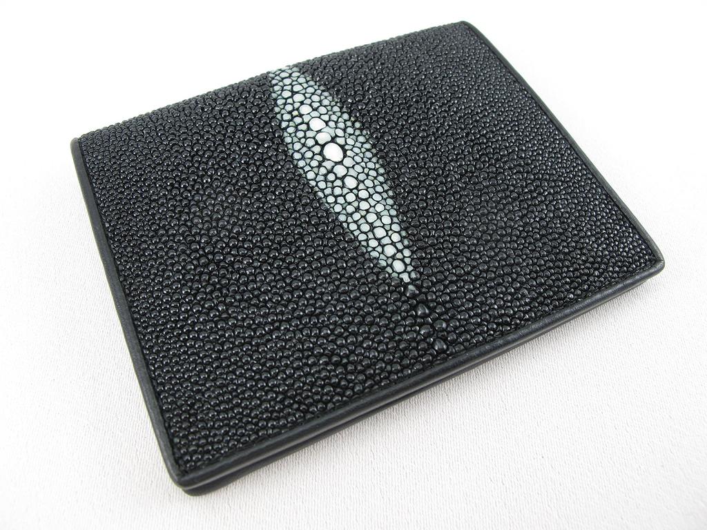 Stingray stingray leather card case black [Pelgio]