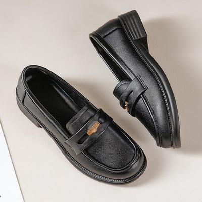 Mocassini da donna primavera autunno 2026, classici, neri, slip-on, da ufficio, da indossare tutti i giorni, morbidi e piatti, scarpe casual da donna