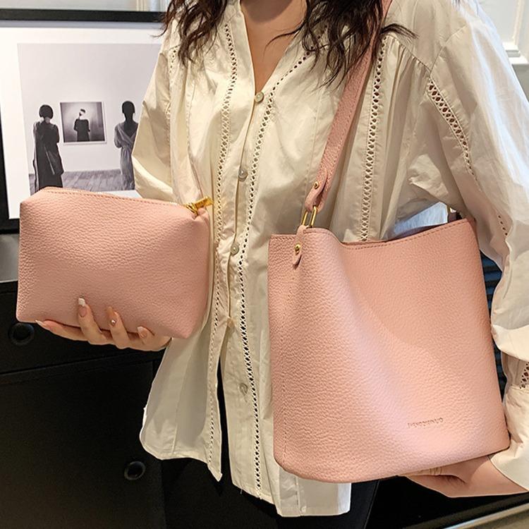 Premium Sense Kind- und Muttertasche Bucket Bag Neue Nischenmode Schulter-Umhängetasche Große Kapazität Vielseitige Achseltasche