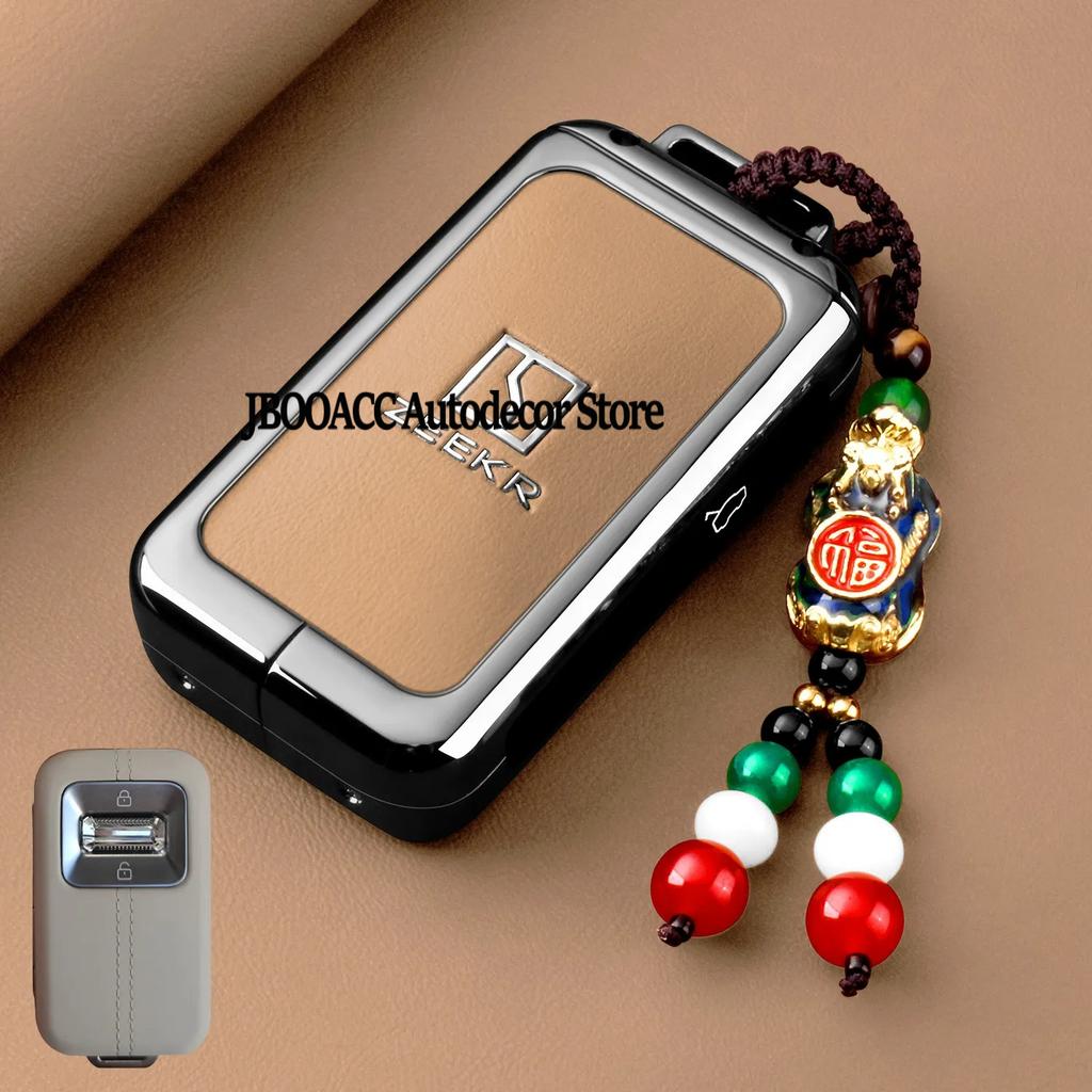 For Geely Zeekr 9X 001 Car Key Bag Shell Remote Key Protector Car Key Case Cover Shell Holder Interior Car Accessories