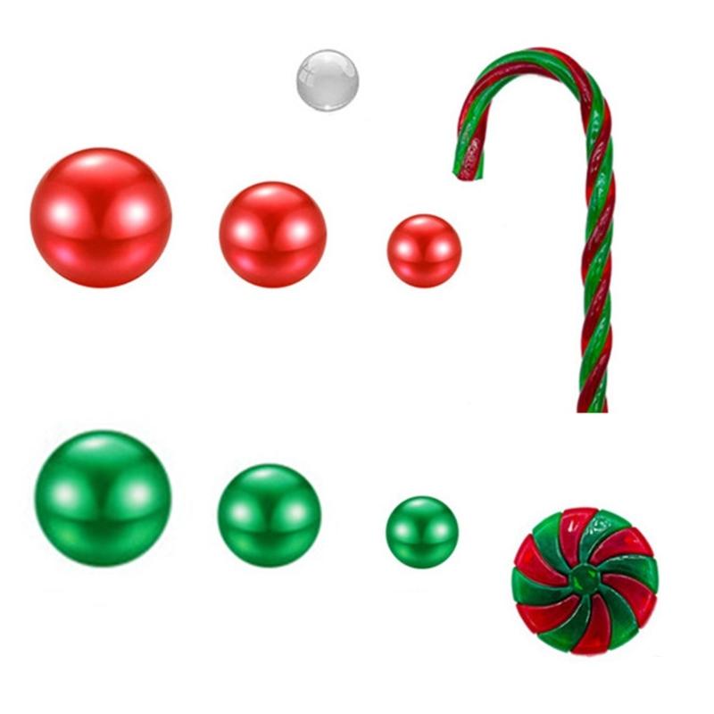 Dekoracja Świąteczna DIY Wypełniacze do Wazonu Świątecznego Plastikowe Pływające Koraliki w Kształcie Lasek Cukrowych na Ekspozycje Festiwalowe
