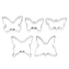 Set 5 Bucăți/Set Oțel Inoxidabil Matrițe pentru Biscuiți Set Decupator Fursecuri Fluture Unealtă DIY pentru Decorat Torturi Matriță pentru Prăjituri cu Ciocolată Gustări de Copt