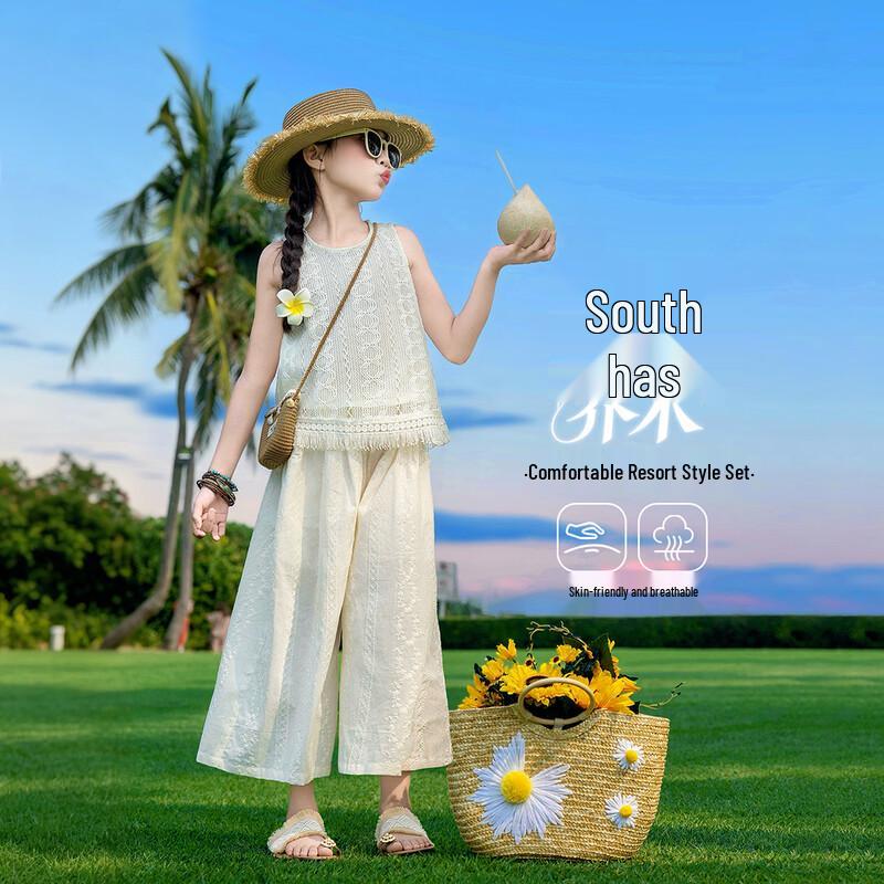 Girls  Summer Vest and Pants Set 140