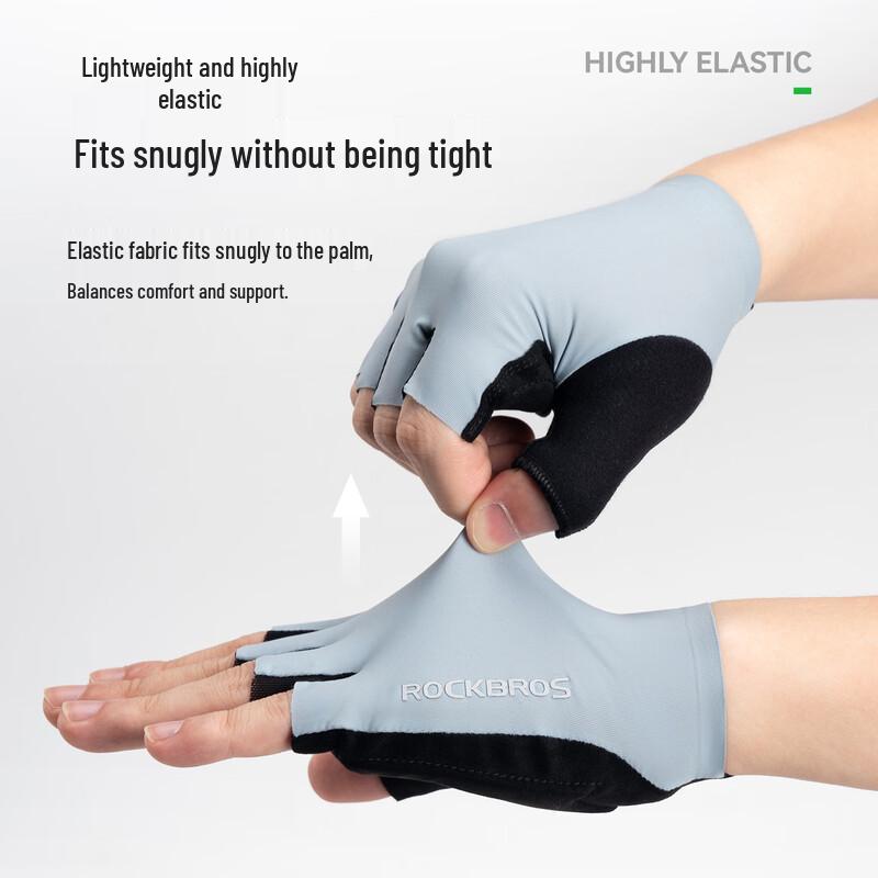 Rockbros Unisex Halbfinger-Radhandschuhe