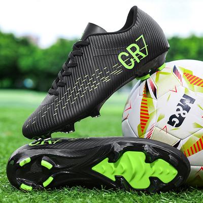 Cr7 Low-Top Fußballschuhe Kunstrasen Leder Fuß Jungen und Mädchen Schüler Trainings Sportschuhe