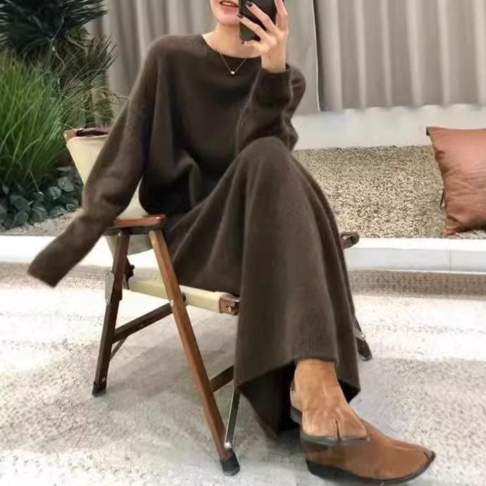 Schlauchrock Strickpullover Zweiteiler