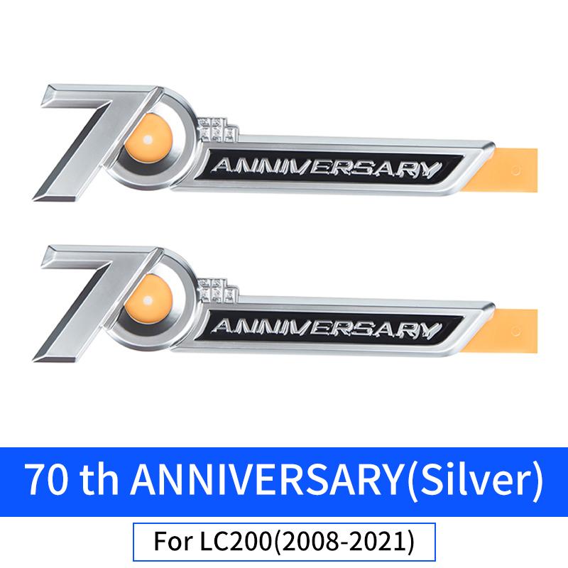 For 2008-2022 Toyota Land Cruiser 300 200 Lc300 LC200 70th Anniversary Logo Decoration Label Appearance Decoration Accessories