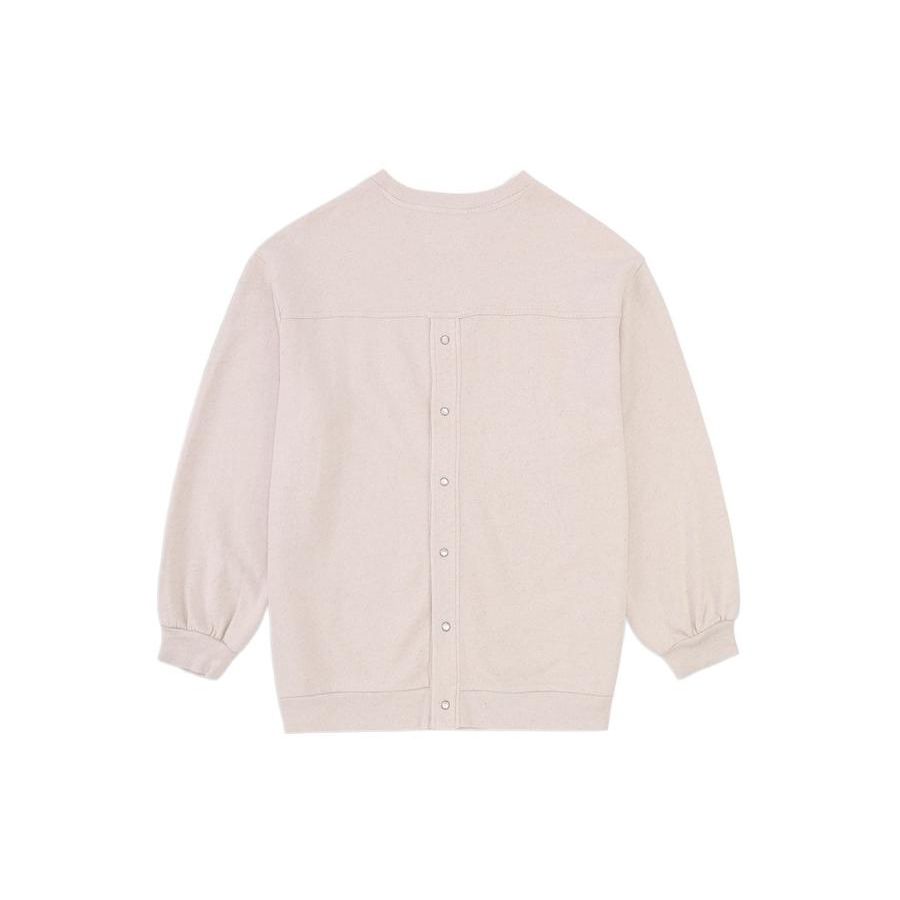 Levi's x Ganni Kollaboration Rundhals-Sweatshirt mit Print, Damen, Off-White, A0022-0000