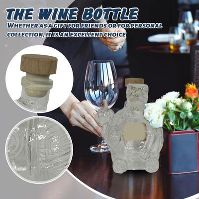 Funny French Whiskey Bottle,3D Engraved Shaped Whiskey Glasses,Dog Whiskey Wine Glass Bottle,Fanyil Eaglory,Unique Wine Decanter,for Men