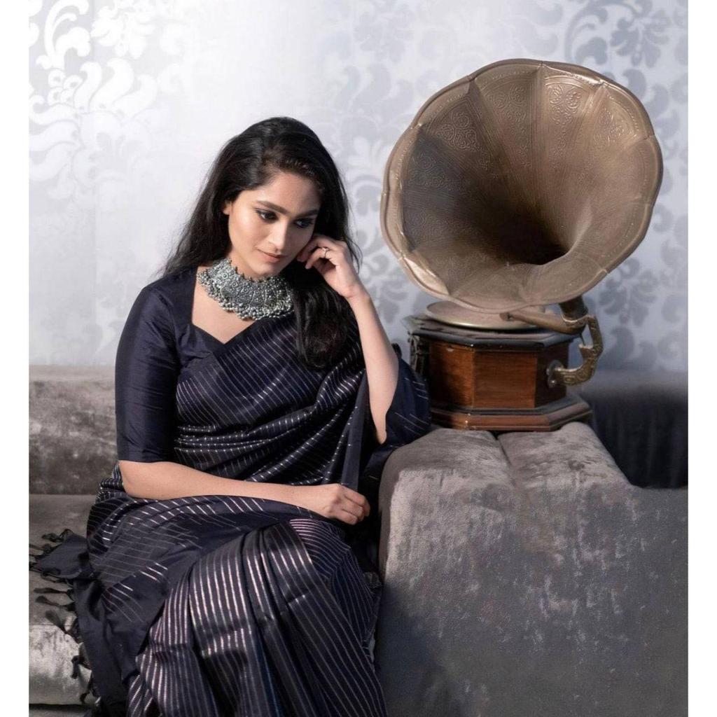 New Launch Royal Soft Lichi Silk Saree – Rich Pallu Jacquard Elegance