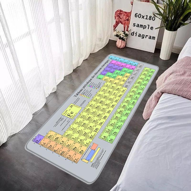 Entrance Doormat Periodic Table of Elements Rug Hallway Carpet Living Room Rugs Foot Carpets Floor Mats Non-slip Home Decoration