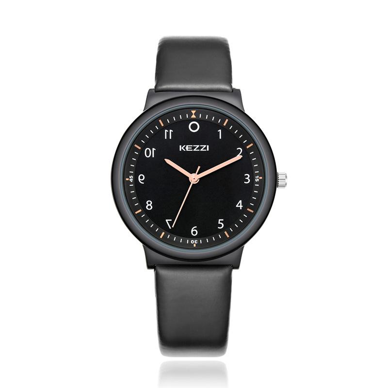 Simple Fashion Quartz Watch Digital Dial Men's Watch Waterproof Belt Watch