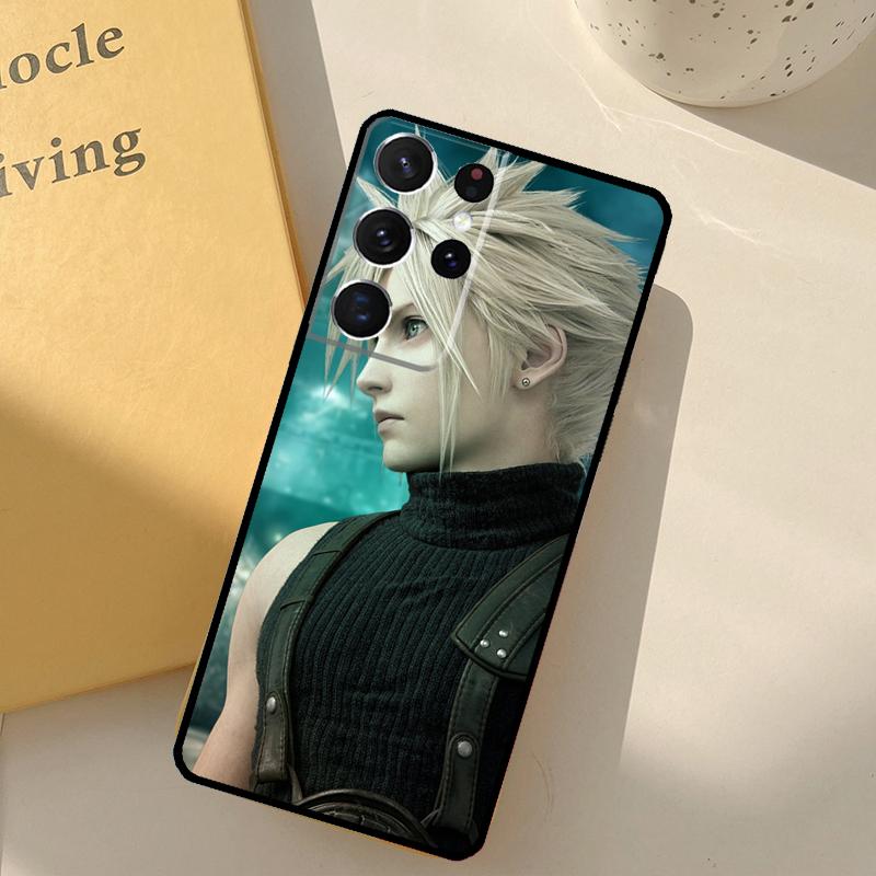 FINAL FANTASY Cloud Strife Back Case For Samsung Galaxy S23 S21 Ultra S20 FE S9 S10 S22 Plus Note 10 Plus S22 Ultra Coque