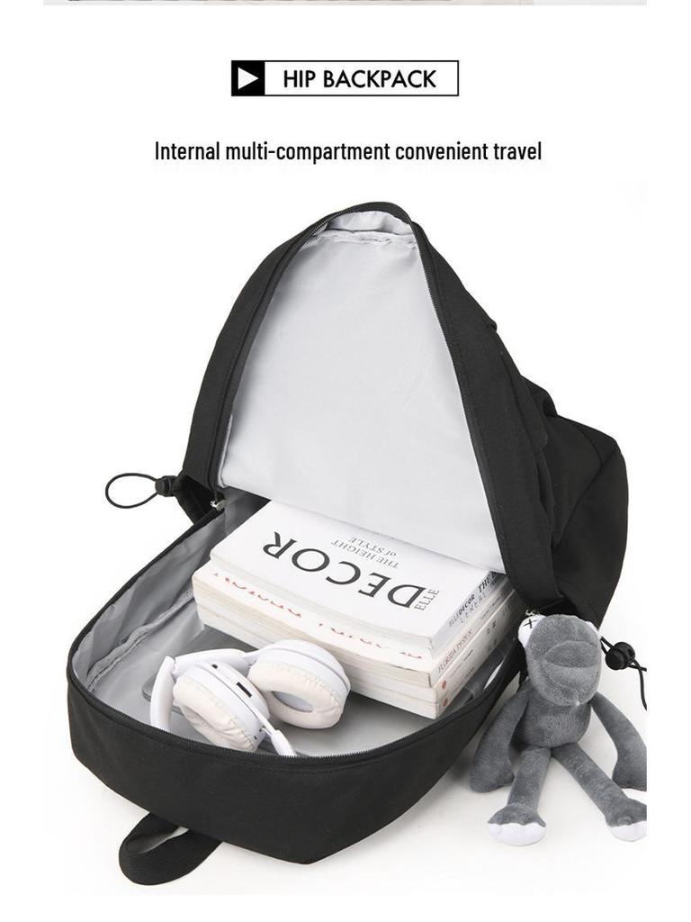 Damski Lekki Plecak Podróżny o Dużej Pojemności - Jednolity Kolor, Podwójne Ramię, Przyjazny dla Laptopa na Studia i do Turystyki Górskiej