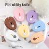 Candy Color Utility Knife: Portable Retractable Box Cutter for Students