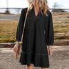 Women's Fashionable Loose V-neck Dress