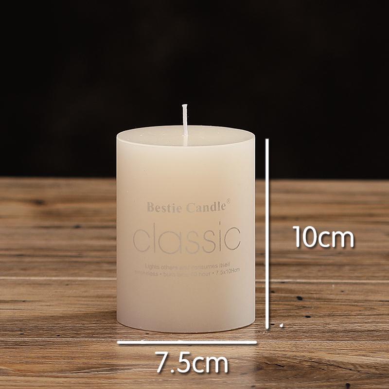 Scentless Smokeless Cylinder Candles for Weddings, Birthdays, Romantic Decor, Hotel, Church, or Dining.