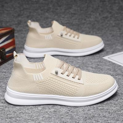 Men's Shoes Summer Breathable Fly-woven Mesh Shoes Hollowed Out Korean Version Running Shoes Men's Sports and Leisure Shoes