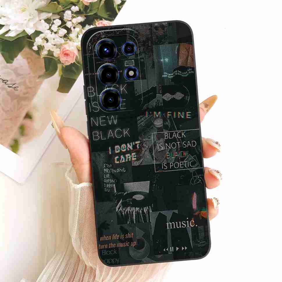 For Itel S26 Ultra Case Floral Silicone Soft Casing New Shockproof Back Cover For Itel S26 Ultra / Super 26 Ultra / S688LN Cover
