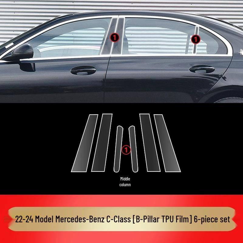 Transparent TPU Screen Protector for New Mercedes-Benz C260L/C200L Interior Console & Navigation
