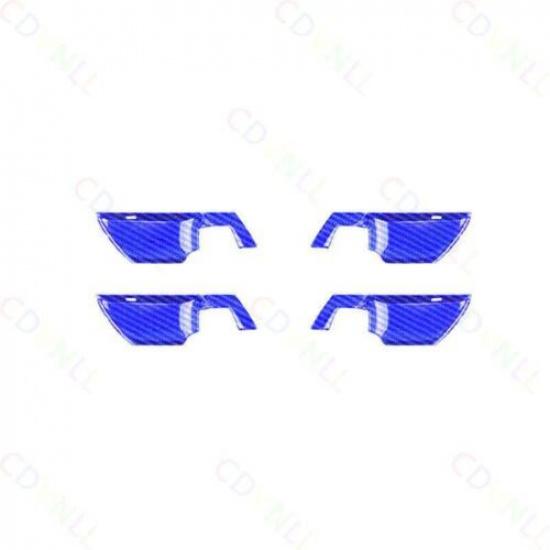 Inner Door Handle Bowl Panel Cover For Honda Accord 2018- Blue Carbon Fiber