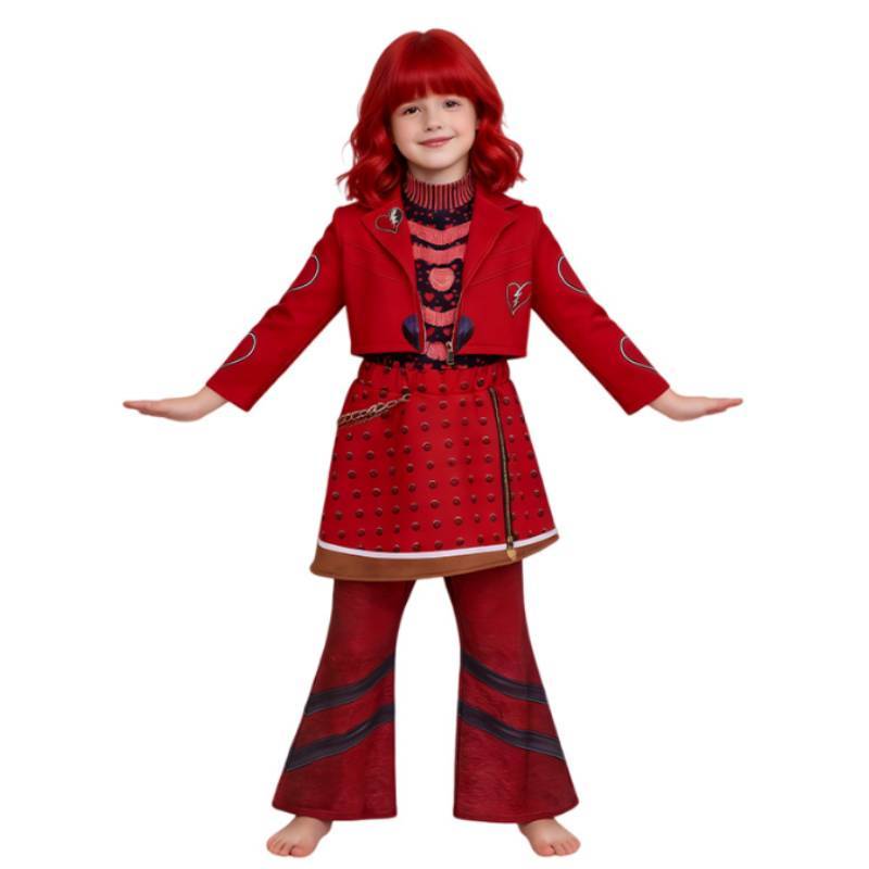 Descendants Wicked Wonderland Children Cosplay Costume For Halloween Stage Performance