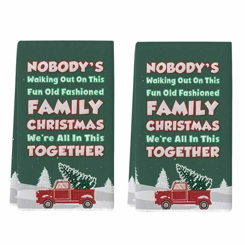 1pc/2pc/4pc/pack Christmas Scrub Sponge Creative Kitchen Dish Cloth Festive Cleaning Decor for Home & Table Kitchen Dish Towel Xmas Cleaning Supplies