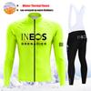 INEOS Team Winter Cycling Jersey Set Thermal Fleece Men Cycling Long Sleeve Bicicleta Set MTB Road Bike Clothing Suit Bib Pants