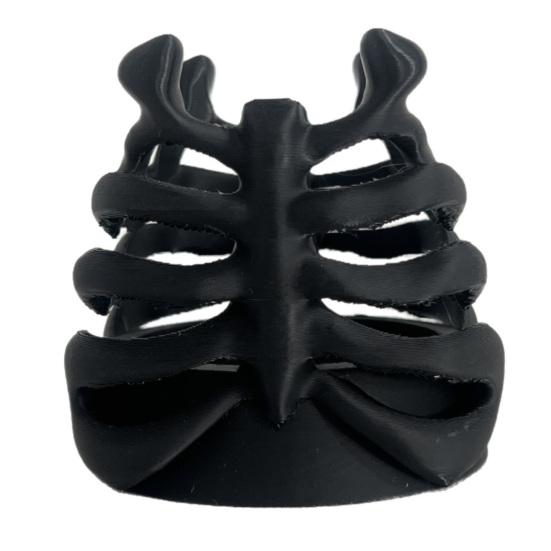 Scratch-resistant Pen Holder Skeleton Ribcage Bone Holder, 3D Printed Pencil Cup, Office Desk Decoration Gothic Organizer for Pens Pencils Makeup чёрный