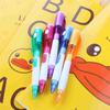 Cute Candy Color Novelty Ballpoint Pen with LED Lights School Studenr Writing Supplies